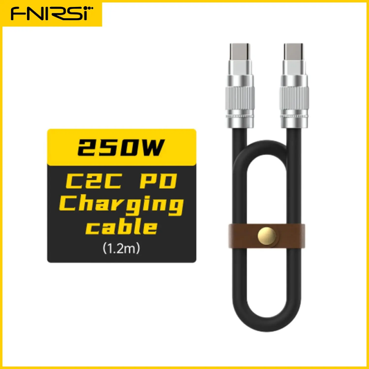 FNIRSI USB C Cable - 250W 1.2m Sillicone Rubber