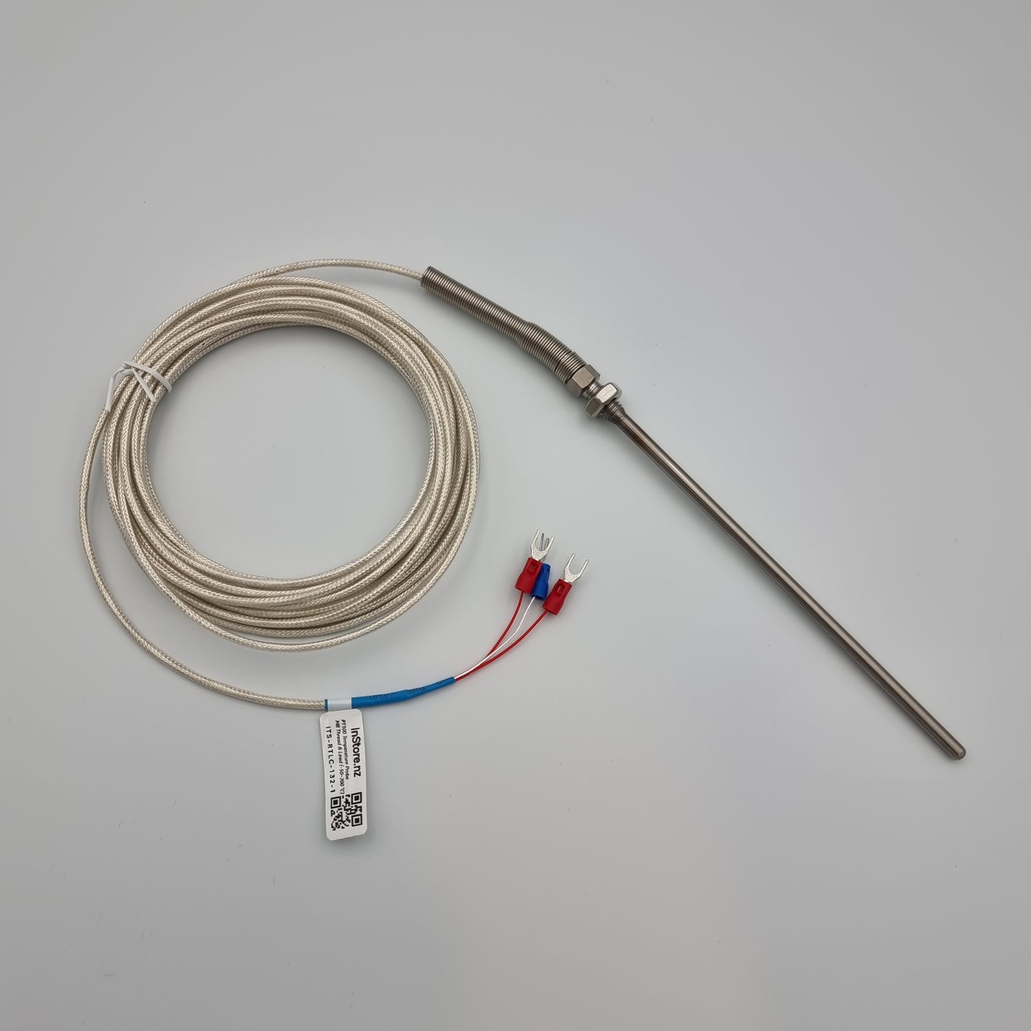 PT100 Temperature Probe with M8 Thread and PTFE lead (-50~200 °C)