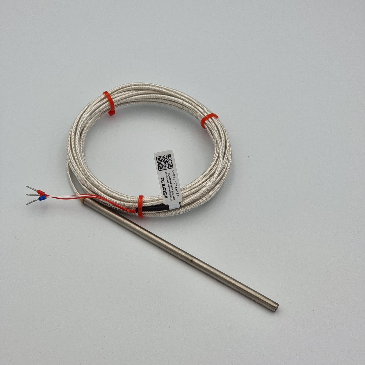 PT100 Probe 6mm Waterproof with PTFE lead (-50~260 °C)